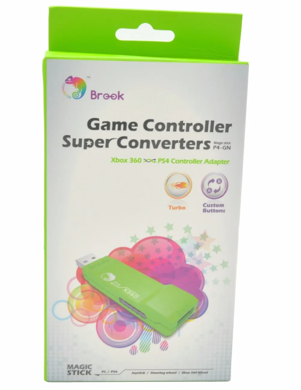 

Brook USB Converter for Xbox 360 to PS4 Controller Converter Adapter USE XBOX360 Wired/ Wireless Controller on PS4 Playstation 4