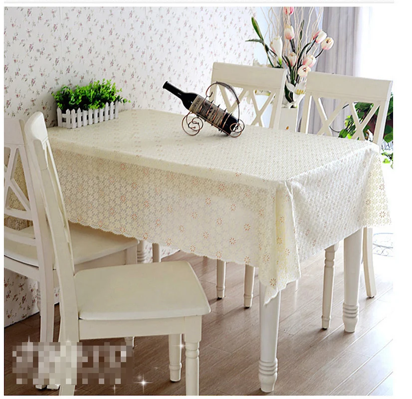 Quality PVC Tablecloth Dining Table Plastic Cover Coffee End Table