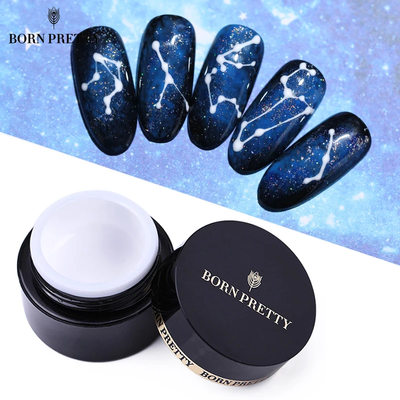 

BORN PRETTY Elastic Drawing Nail Gel Polish 5ml Spider Painting Soak Off UV Gel Lacquer Nail Art Wire Varnish