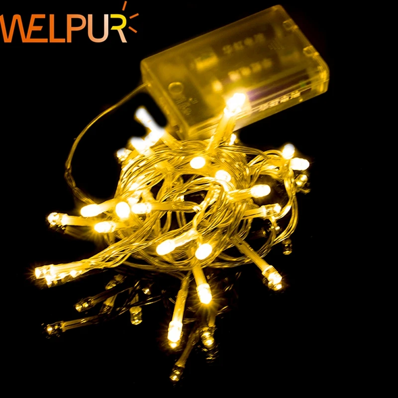 

2M 5M 10M LED String Lights 3*AA Battery Operated Waterproof Fairy LED Christmas Lights For Holiday Party Wedding Decoration