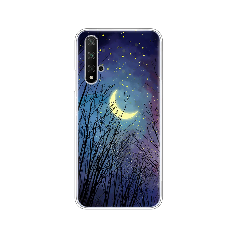 Case On Honor 20 Case Silicon Back Cover Phone Case For Huawei Honor 20 Pro Lite Honor20 YAL-L21 YAL-L41 Luxury Cartoon - Цвет: 11047