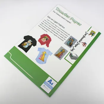 

10pcs Heat Print Transfer Paper Printing Inkjet A4 210mm X 297mm For Light Color Fabric SGA998