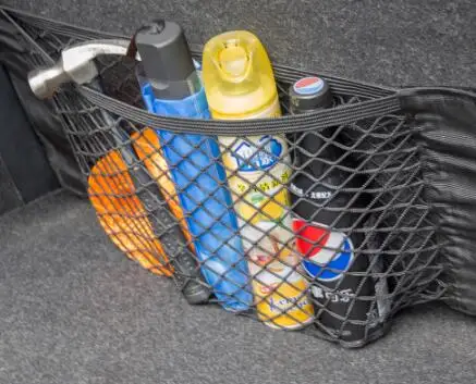 

Super Big Size 50cm x 25cm Auto Seat Back Storage Mesh Net Bag Car Magic Sticking Holder Pocket Trunk Organizer