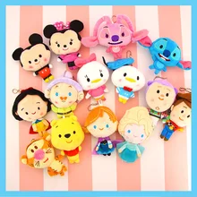 Детский манеж Дисней Принцесса Микки Маус мультфильм кукла кулон замороженная кукла меховой шарик-подвеска аксессуары брелок для ключей подвеска