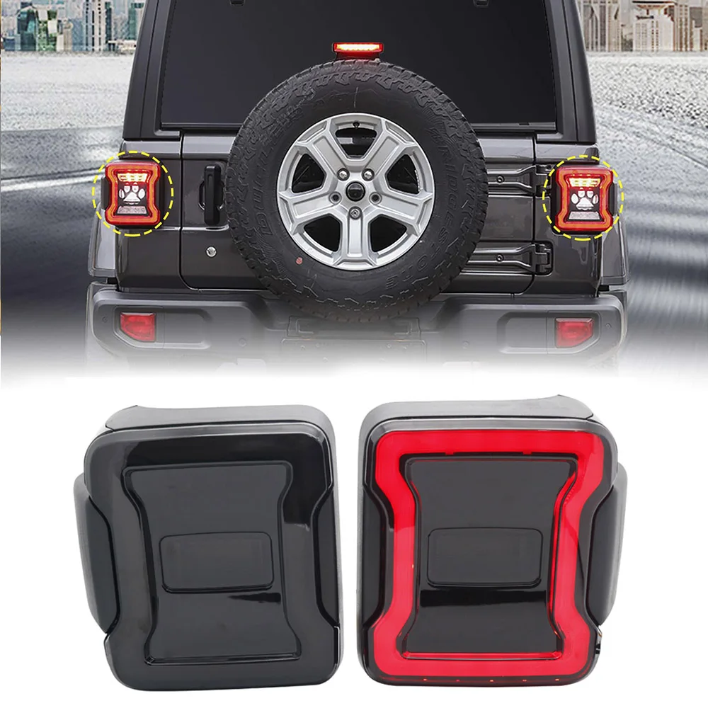 2 шт Новый USA Европейская версия светодиодный задний фонарь для Jeep Wrangler JL 2018 2019