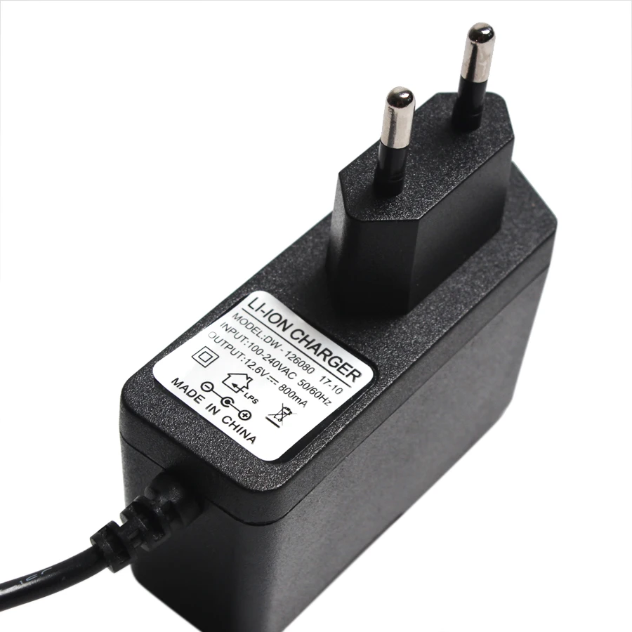 4.2/8.4/14.6/16.8/12.6V 1A EU Plug Lithium Battery Charger Charger Power Adapter Charger With Wire Lead DC 5.5 *2.1MM smart band watch charger