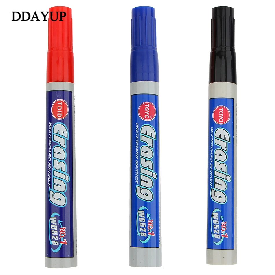 3Pcs Erasable Whiteboard Marker Pen Whiteboard School Dry Erase Markers