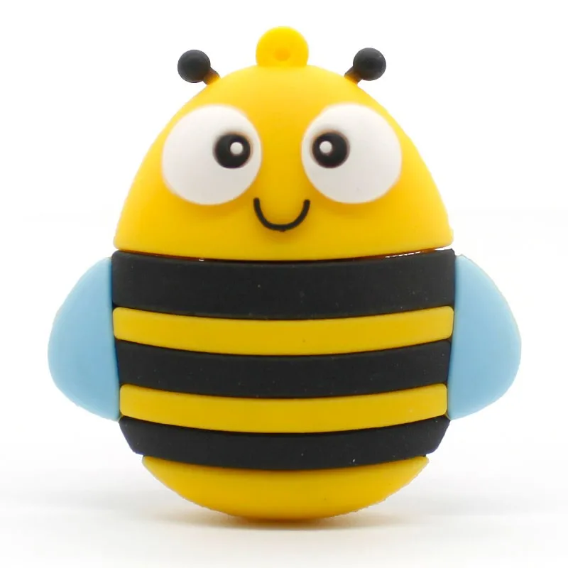 Флешка Bee usb, ручка в форме пингвина, флешка с изображением лисы, красная сова, 4 ГБ, 8 ГБ, 16 ГБ, 32 ГБ, 128 ГБ, флешка, 64 ГБ, ключ память usb