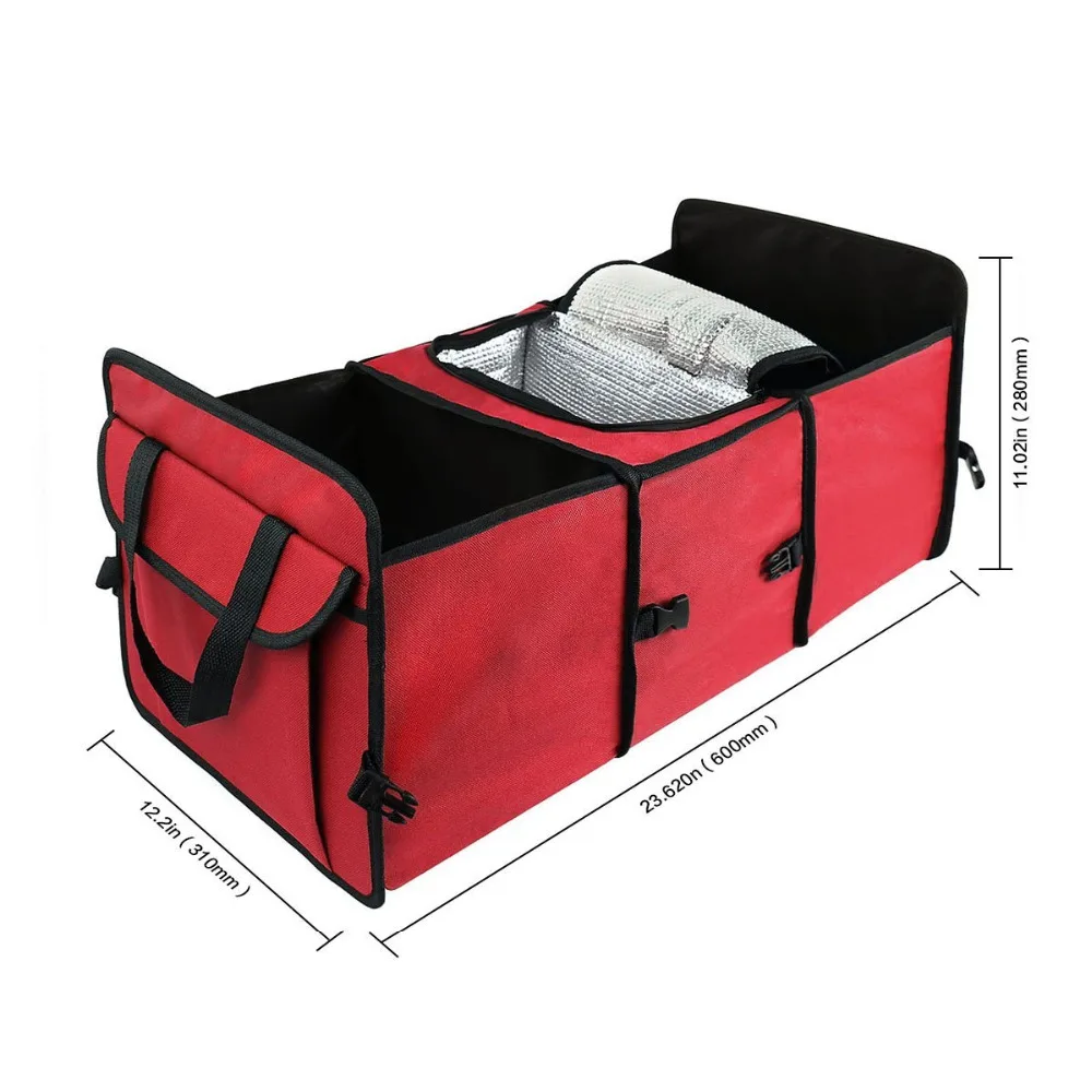 Foldable Trunk Organizer - Cooler Storage Hold Vehicle Cargo Secure and Prevent Sliding (18)