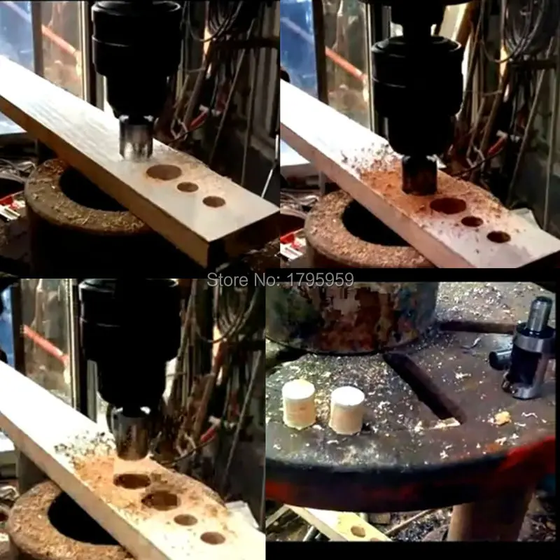Carpentry Wood Plug Cutter Cutting Tool Drill Bit Set
