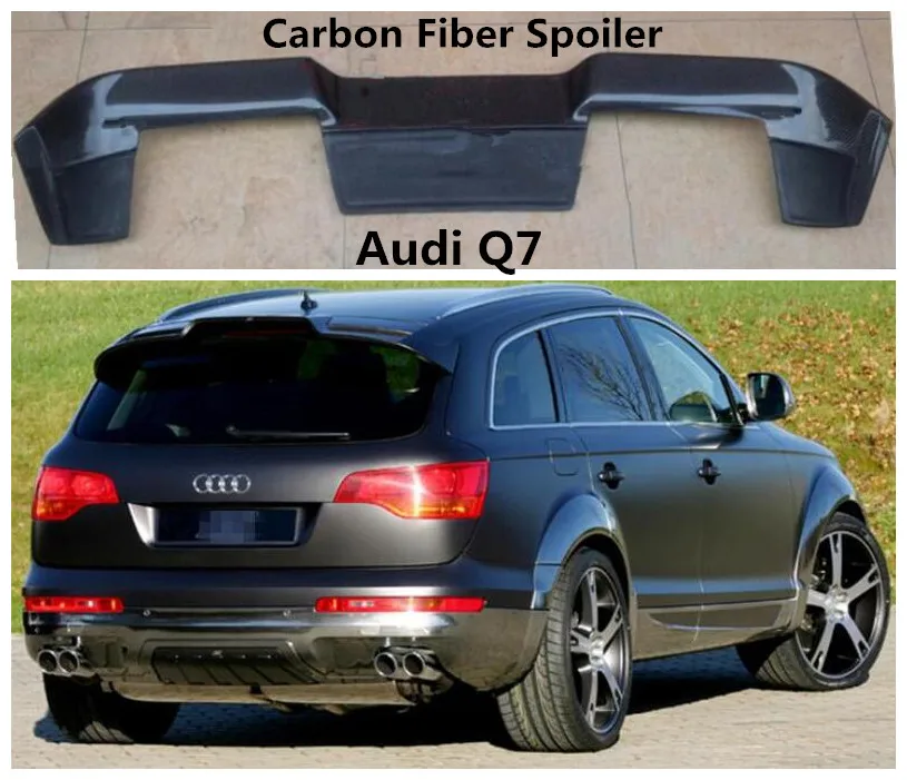 Спойлер из углеродного волокна для Audi Q7 2007 08 09 2010 2011 2012 2013 2014 2015