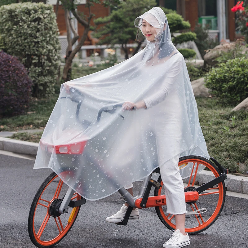 Fake Face Poncho de lluvia para bicicleta/moto para mujer gris PVC
