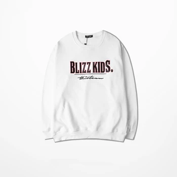 

2018 new hoodies men hip hop fleece retro letter printing cotton loose streetwear long sleeve round neck sweatshirt