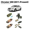 Led interior lights For Chrysler 200 2011+ 7pc Led Lights For Cars lighting kit automotive bulbs Canbus 1