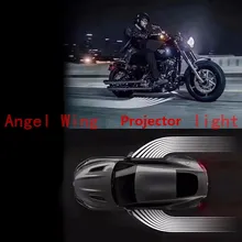 Recentes 12-24 V LED Bem-vindo Santo Sombra Luz Do Projetor Universal Todos Os Carros da Asa do Anjo