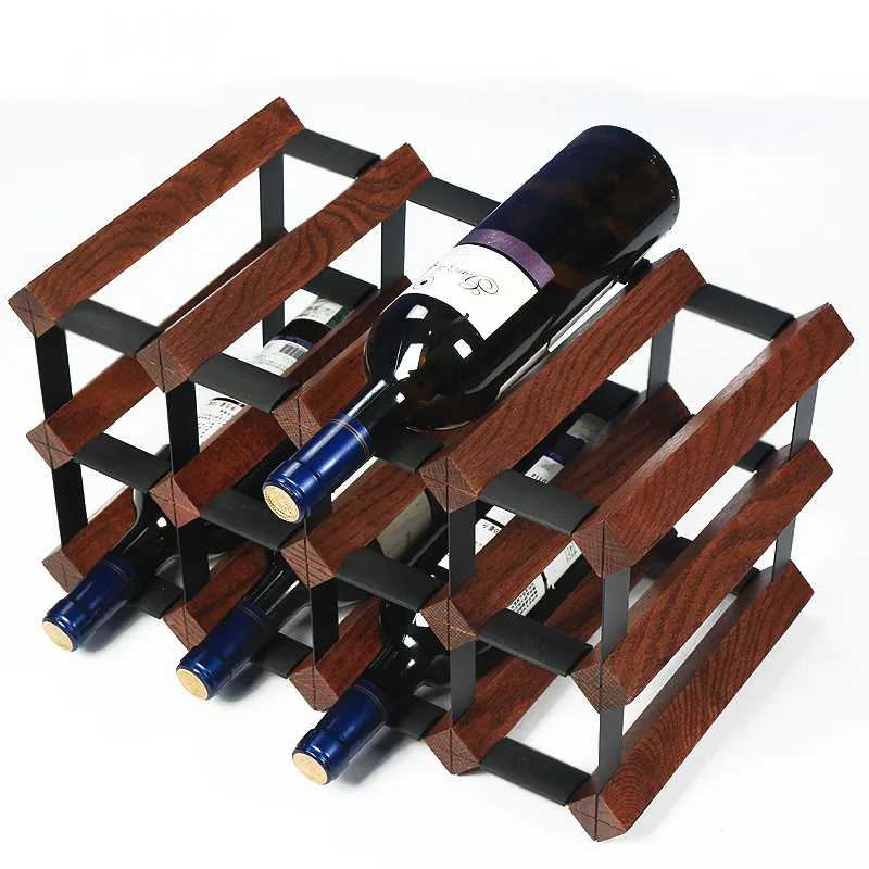 Buy Household Living Room Natural Oak Wine Rack