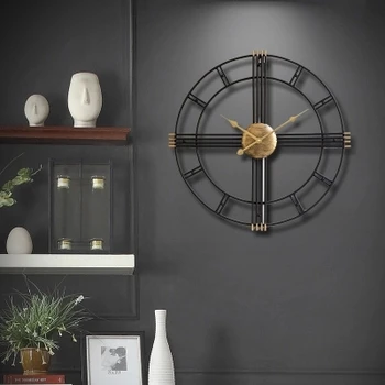 

Modern minimalist atmosphere living room wall clocks and clocks fashion personality home clock Nordic American art quartz