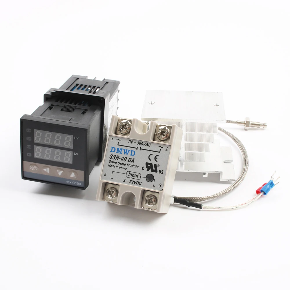 Mutil Input Economical Digital PID Temperature Controller K type solid state Relay SSR relay Output REX C100 Rex C100|Приборы для