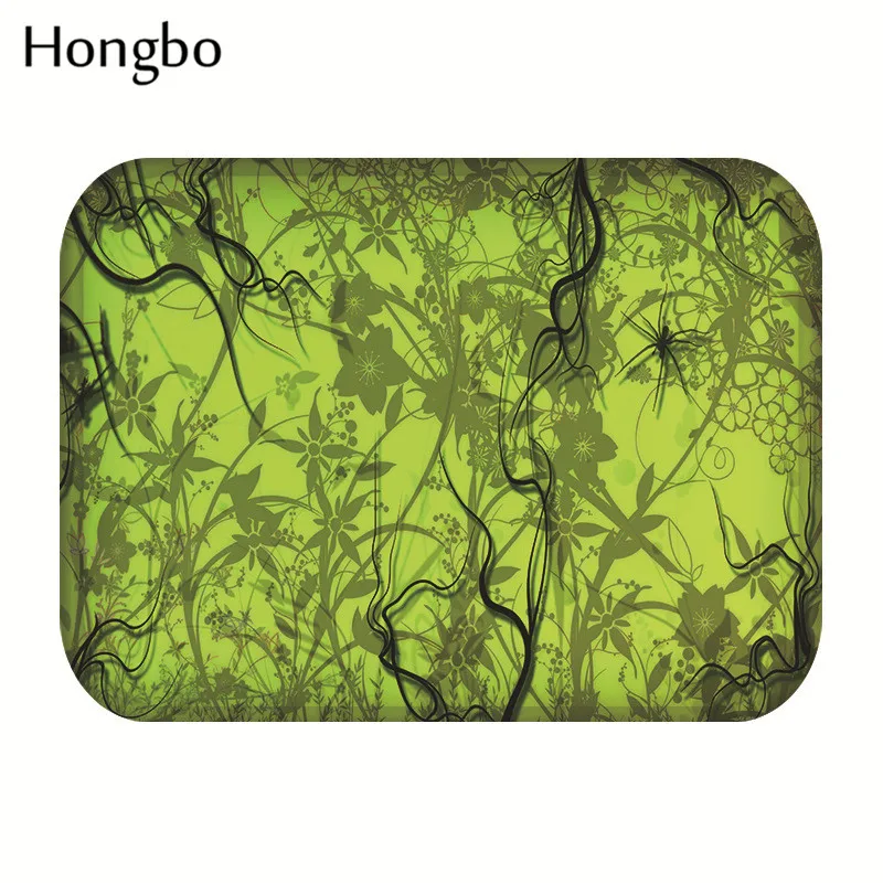 Hongbo Противоскользящие коврики с изображением пейзажа и листьев, прямоугольный коврик 40*60 см, коврики для входной двери, моющиеся, для кухни, пола, ванной комнаты