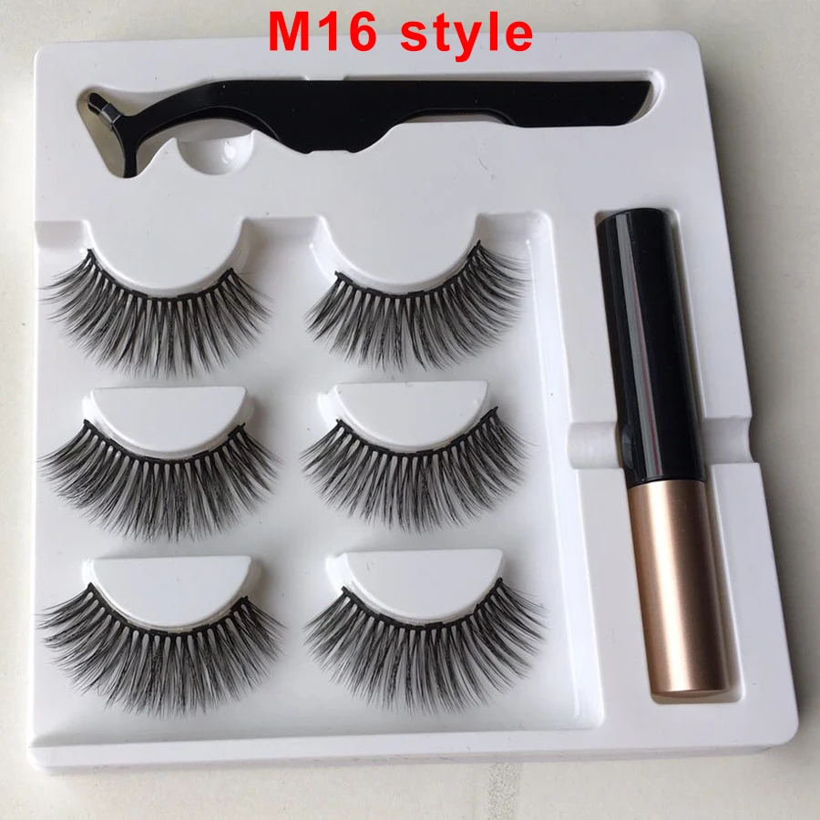 

Magnetic Eyeliner Magnetic Eyelashes Extension Tweezer Set 5 Magnet Faux Cils Magnetique False Eyelashes Makeup Magnetic Lashes