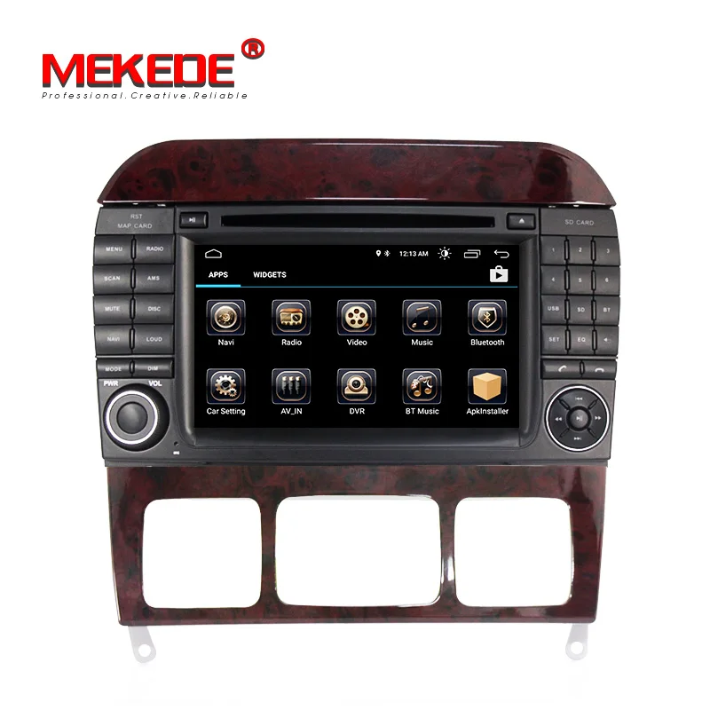 Excellent Wholesale! Mekede android 8.1 system car dvd player for Mercedes/Benz/S280/S320/S350/S400/S500/W220/W215/C S Class autoradio gps 4