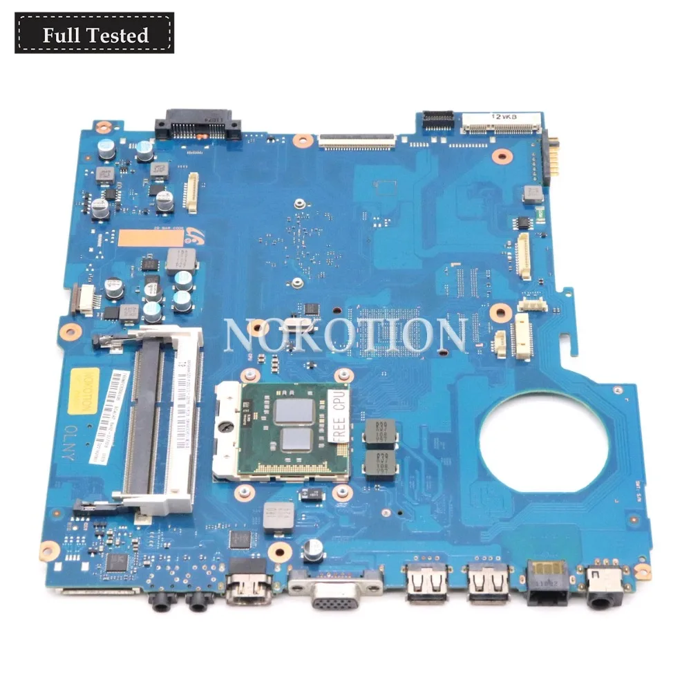 

NOKOTION BA92-07702A BA92-07702B BA41-01432A For samsung NP-RV411 RV411 laptop motherboard HM55 DDR3 Intel HD GMA Free CPU