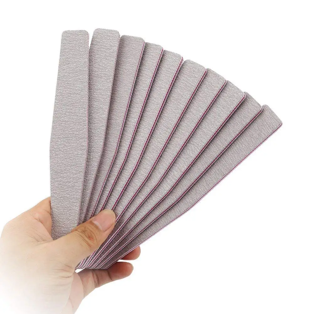 10 Pcs Nail Art Sanding Buffer Buffing Manicure Acrylic Gel Files Grit