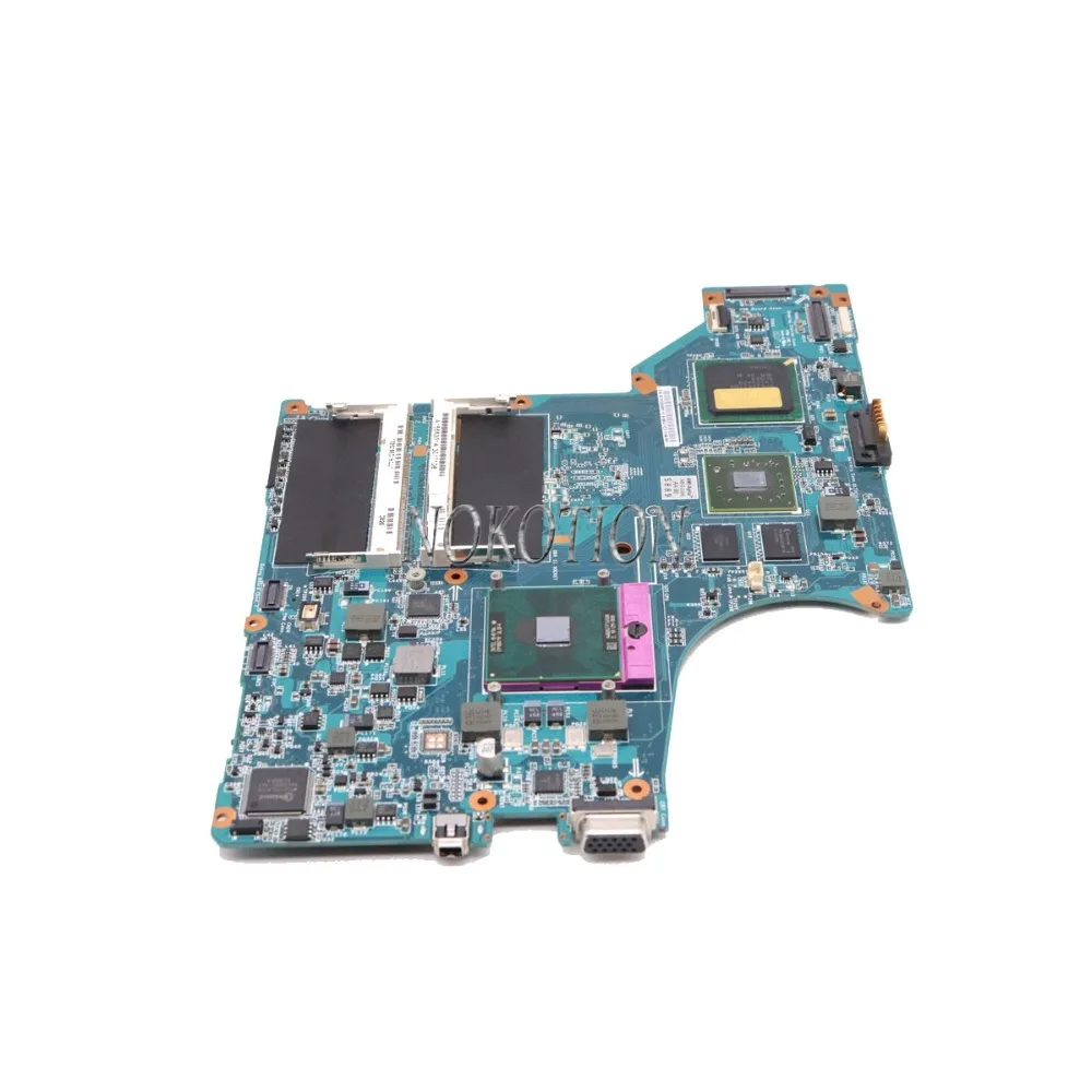 NOKOTION материнская плата для ноутбука sony vaio VGN-SR A1555331A A1703240A MBX-190 1P-0084100-A011 DDR2 основная плата бесплатная Процессор