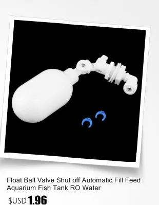 Поплавок шаровой клапан запорный автоматический заполняющий корм аквариумный Аквариум Система осмоса воды RO Регулируемый мини поплавок шаровой клапан