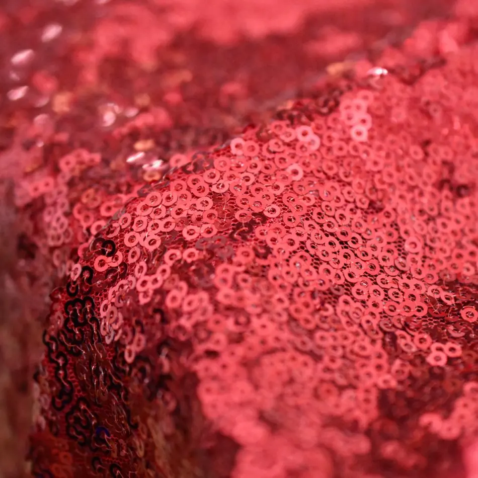 red sequin fabric-10