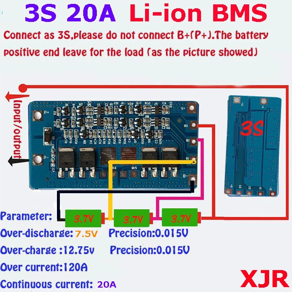 Aliexpress.com : Buy 3S 20A lipo lithium Polymer BMS/PCM 