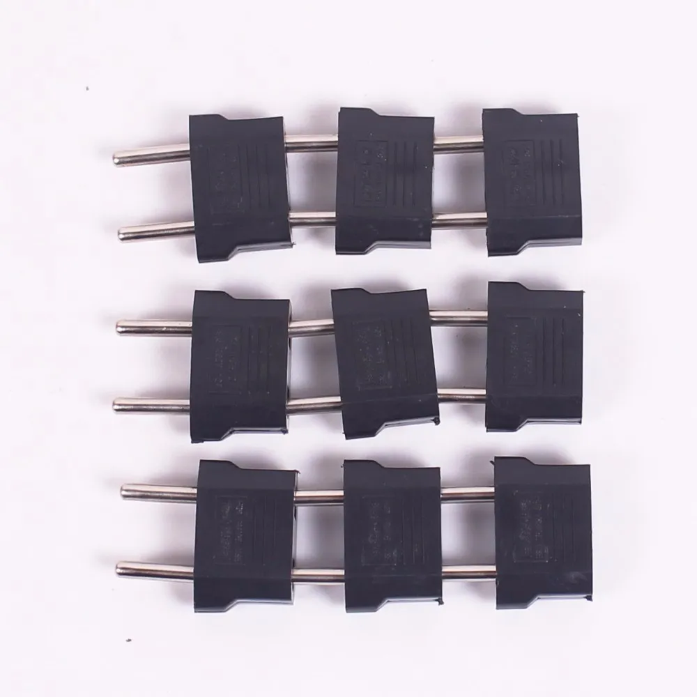 

HILDA 9pcs Universal European Standard Conversion Plug Socket EU Regulation Adapter US Regulatory Turn EU Regulation 2 Pin Plugs