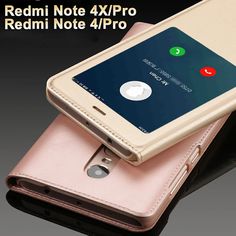 Чехол для xiaomi redmi note 4 x/pro Роскошный чехол из искусственной кожи флип-кейс 4/pro note4 x |