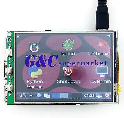 

3.2" LCD Touch Screen Display Monitor Soft Keyboard for Raspberry Pi B B+ DEShip