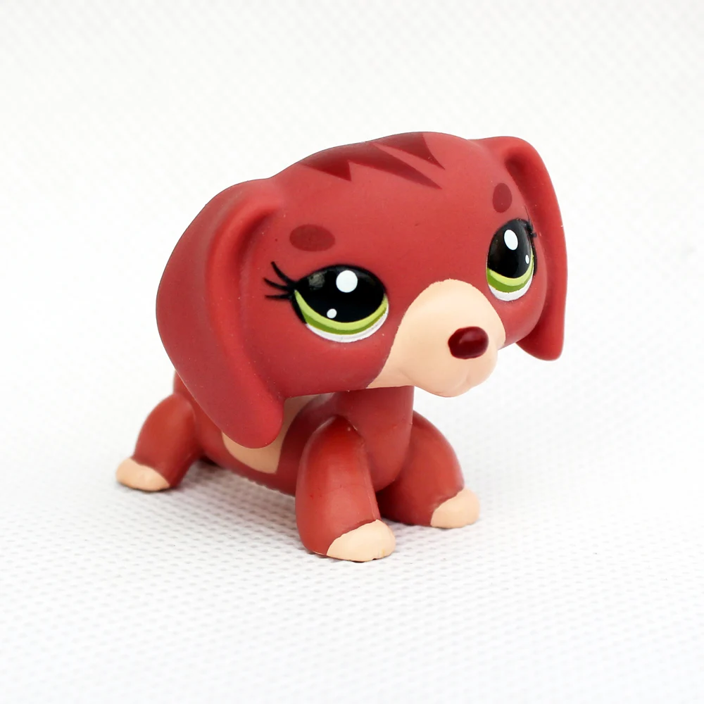 

pet shop lps toys DACHSHUND dog #3601 brown sausage dog rare animal toys for girls collection