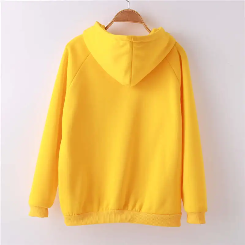  Women's Hoodies Oh Yes Letter Harajuku Casual Coat Two Layers Hat 2020 new Winter Fleece Pullover T