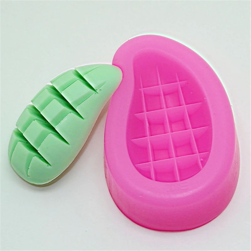 

Mango Silicone Soap Molds Fondant Cake Decorating Polymer Clay Candle Mold Gumpaste Chocolate Cake Kitchen Baking Moulds H621