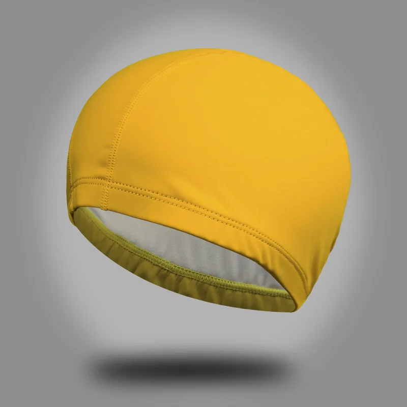 Bonjean эластичная Водонепроницаемая детская шапка из искусственной кожи для взрослых, шапочка для бассейна, развлекательная защита, удобная шапочка для бассейна - Цвет: yellow