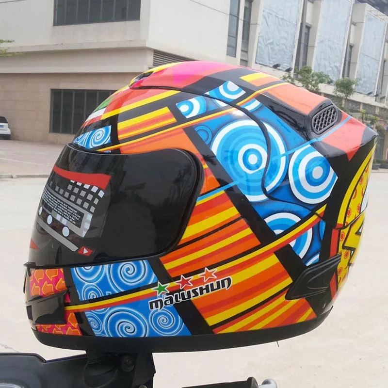 Мотоциклетный шлем Malushun Valentino Rossi Kart racing Шлем с полным лицом для мужчин motociclistas
