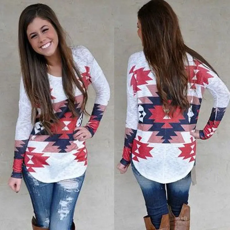 

Casual Cotton T-Shirts Fashion Womens Loose Long Sleeve Tops Shirt Long Sleeve Costume
