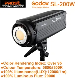 Godox sl-200w 200 Вт версия ЖК-дисплей Панель светодиодный свет Беспроводной Управление для свадьбы журналистских видео Запись Аксессуары для