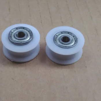 

3D printer wheel CNC Delrin H wheels duplex bearing wheel inner-diameter 5mm POM material for Reprap
