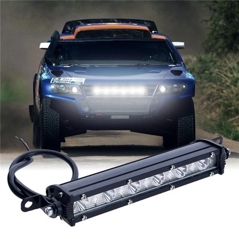 

7 Inch 18W 6LED Work Light Bar Driving Lamp Fog Off Road SUV Car Boat Truck