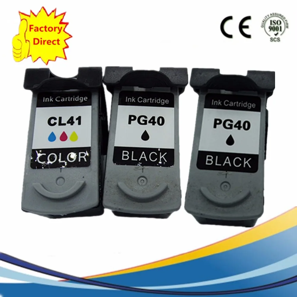 PG 40 PG40 CL 41 CL41 чернильные картриджи восстановленные Pixma ip1200 MP150 ip1300 MP170 ip1600 MP190 ip1700|ink