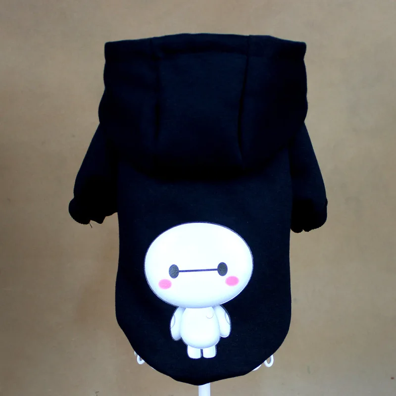 

Pet dog sweater small dog Clothes two-legged clothes New Spring plus velvet thick version of white clover printing sportswear