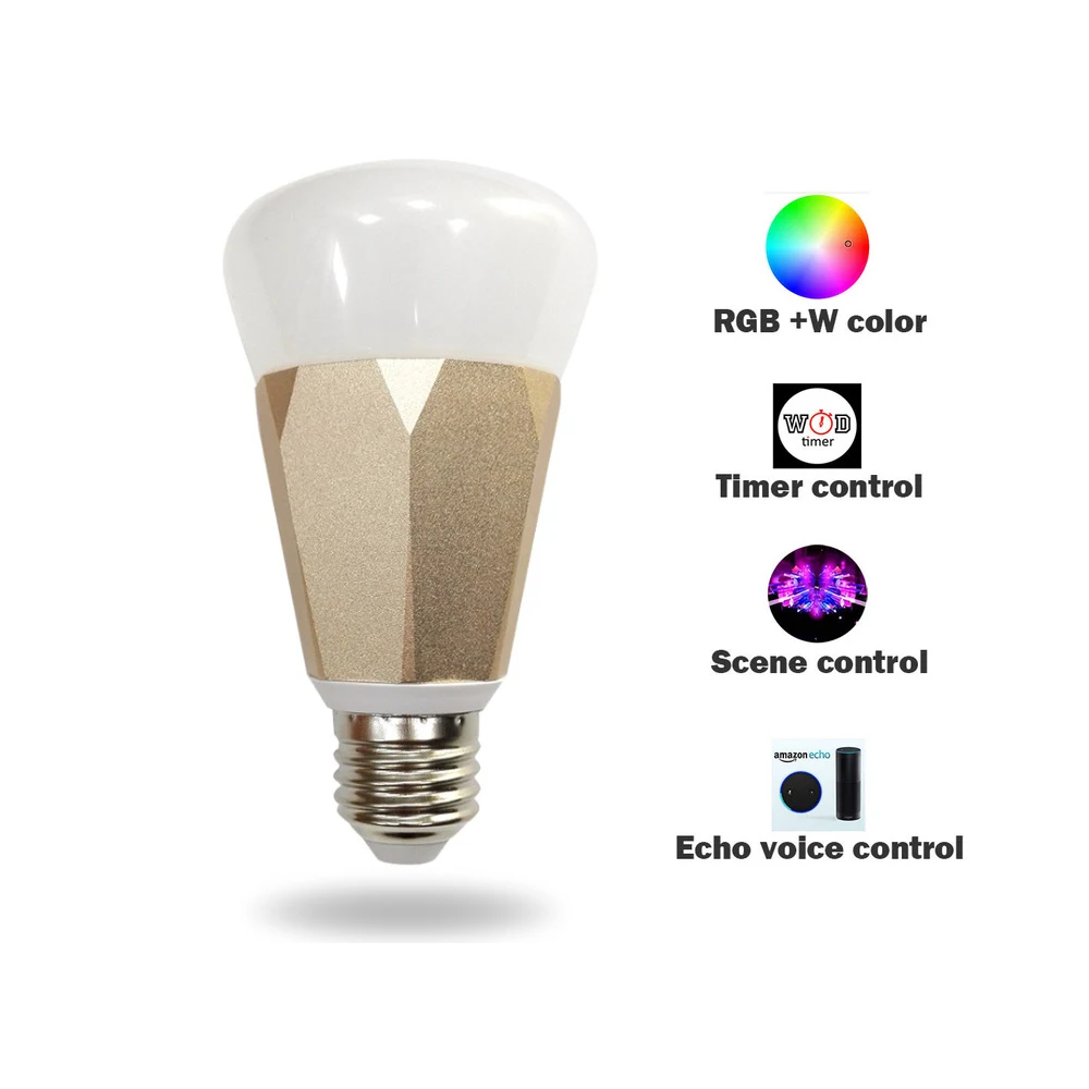 

E27 7W Smart IFTTT Light Work With Alexa Echo Google Home Support APP /Timing Voice Control RGBW