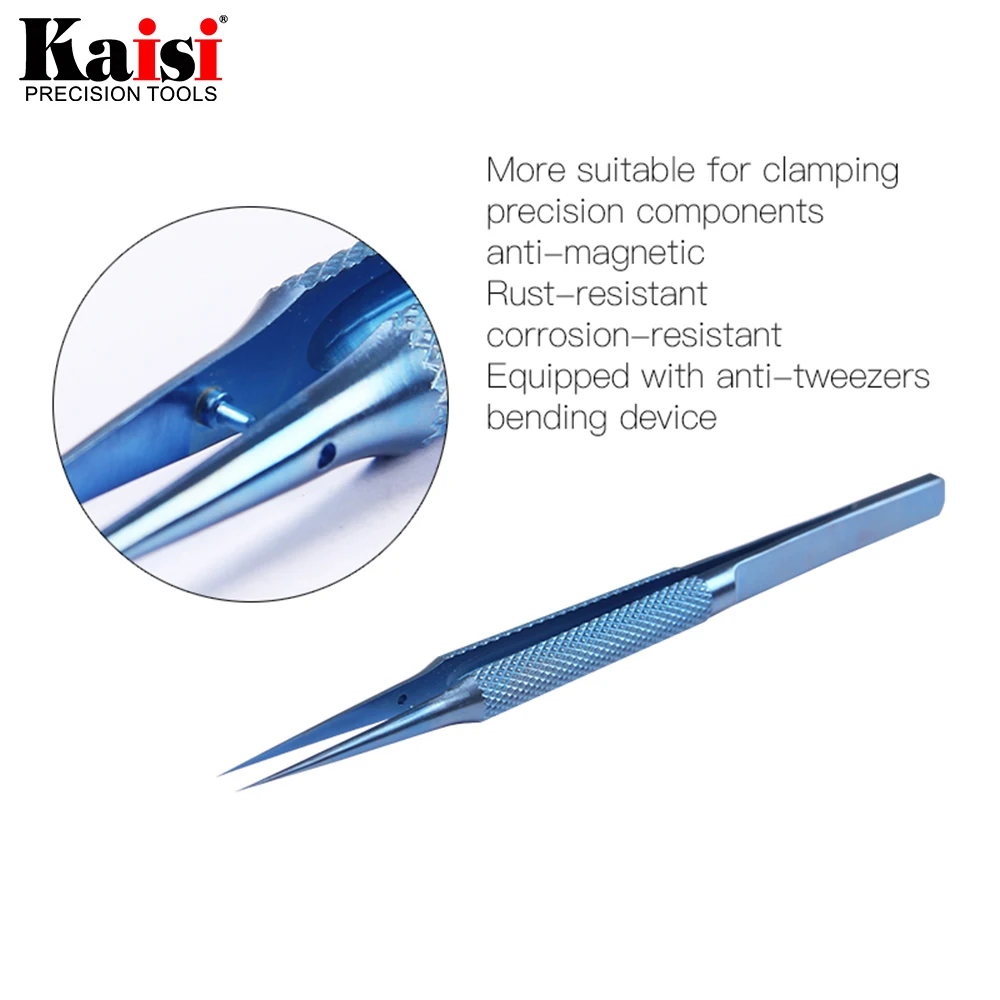 Titanium Alloy Tweezers tweezer tool precision tweezers phone repair tweezers Professional Repair Fingerprint Fly Line Phone Motherboard