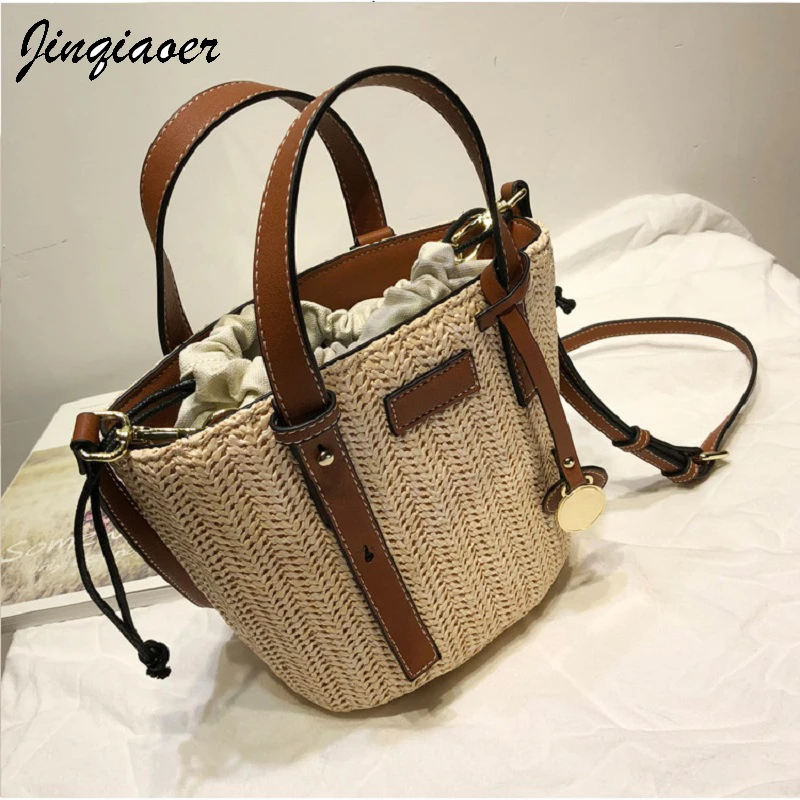 

New Summer 2019 Travel female Bags Shoulder luxury bag women's Leather Bag Shopping Bag big capacity Fashion Beachbag CC1312/q