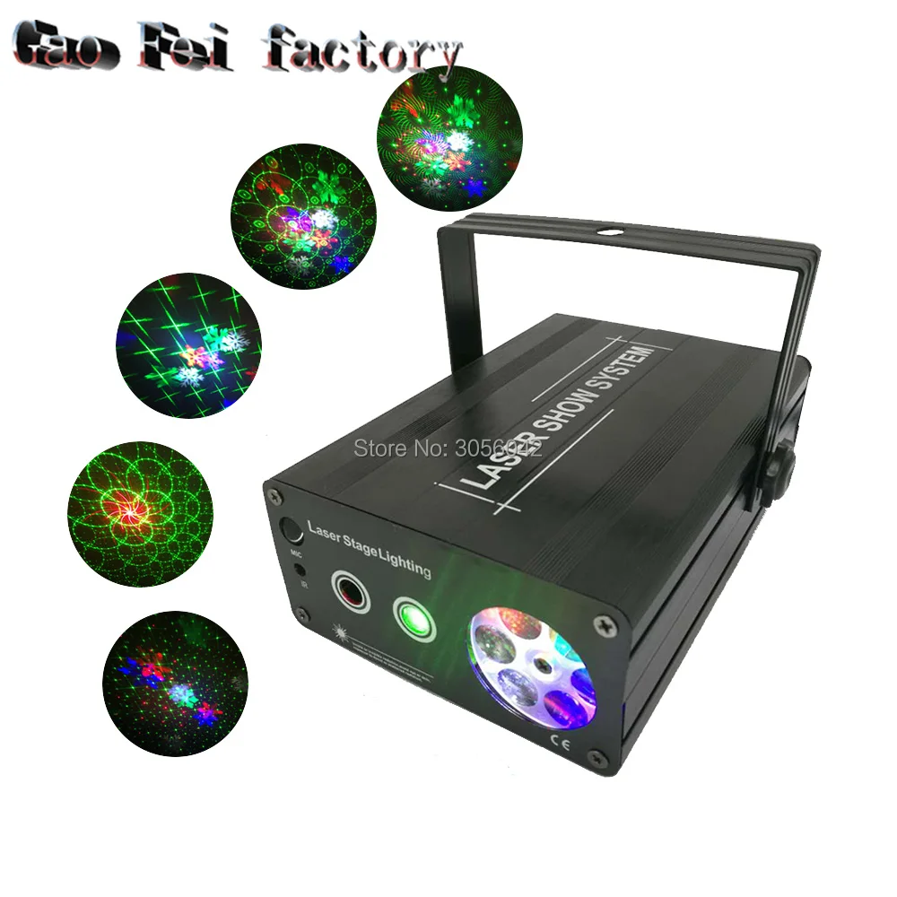 

2in1 Gobos DJ Lights LED RG Laser Light , RG Laser, laser projection for christmas lights