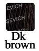 dk brown hair fiber